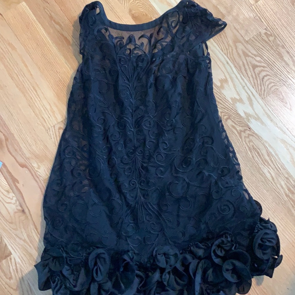 Guess Black dress with sheer pattern